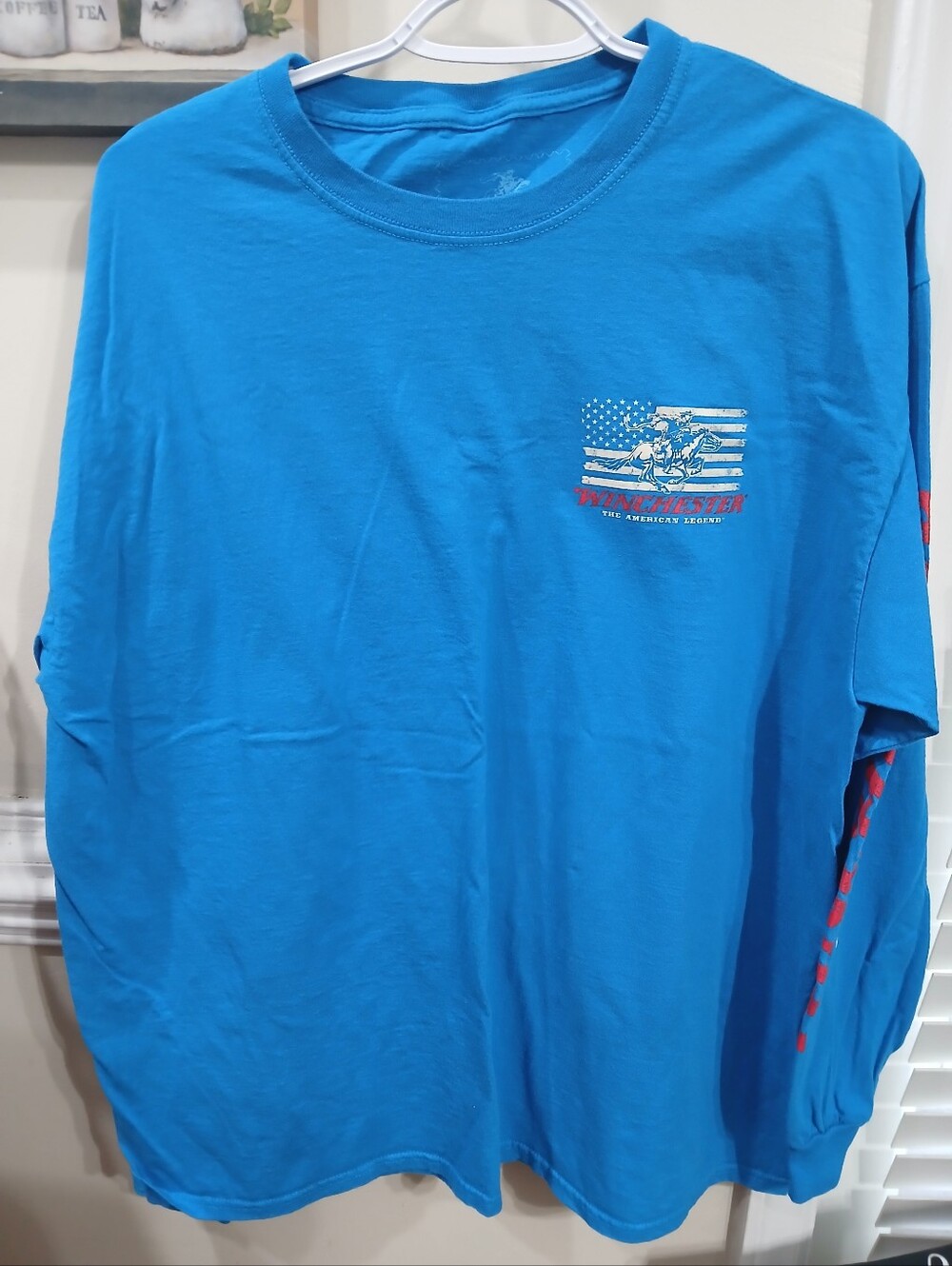 winchester blue long sleeve shirt